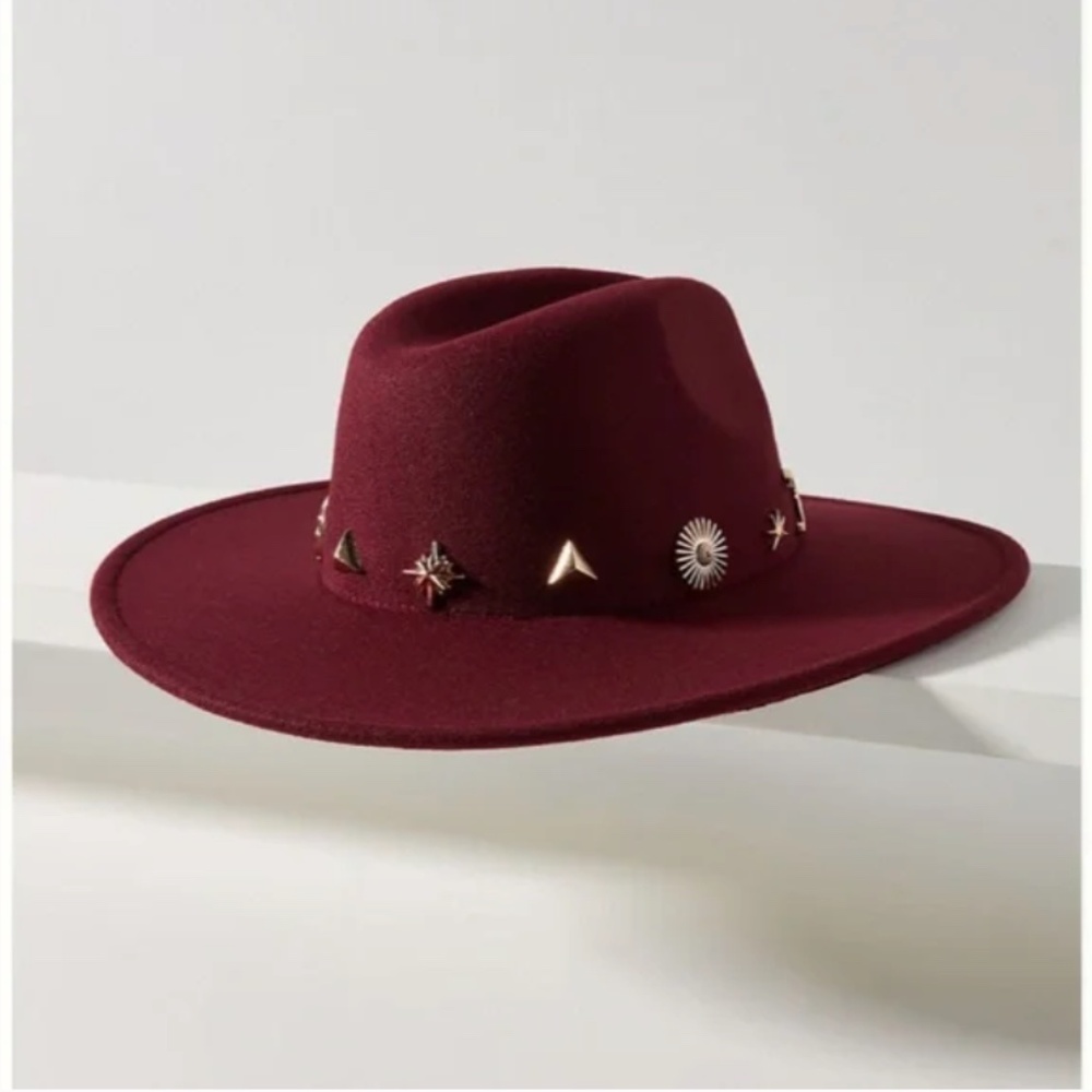 Charm-Trimmed Rancher Boho Peasant Hipster Hippie Art Deco Farm Hip Desert Hat